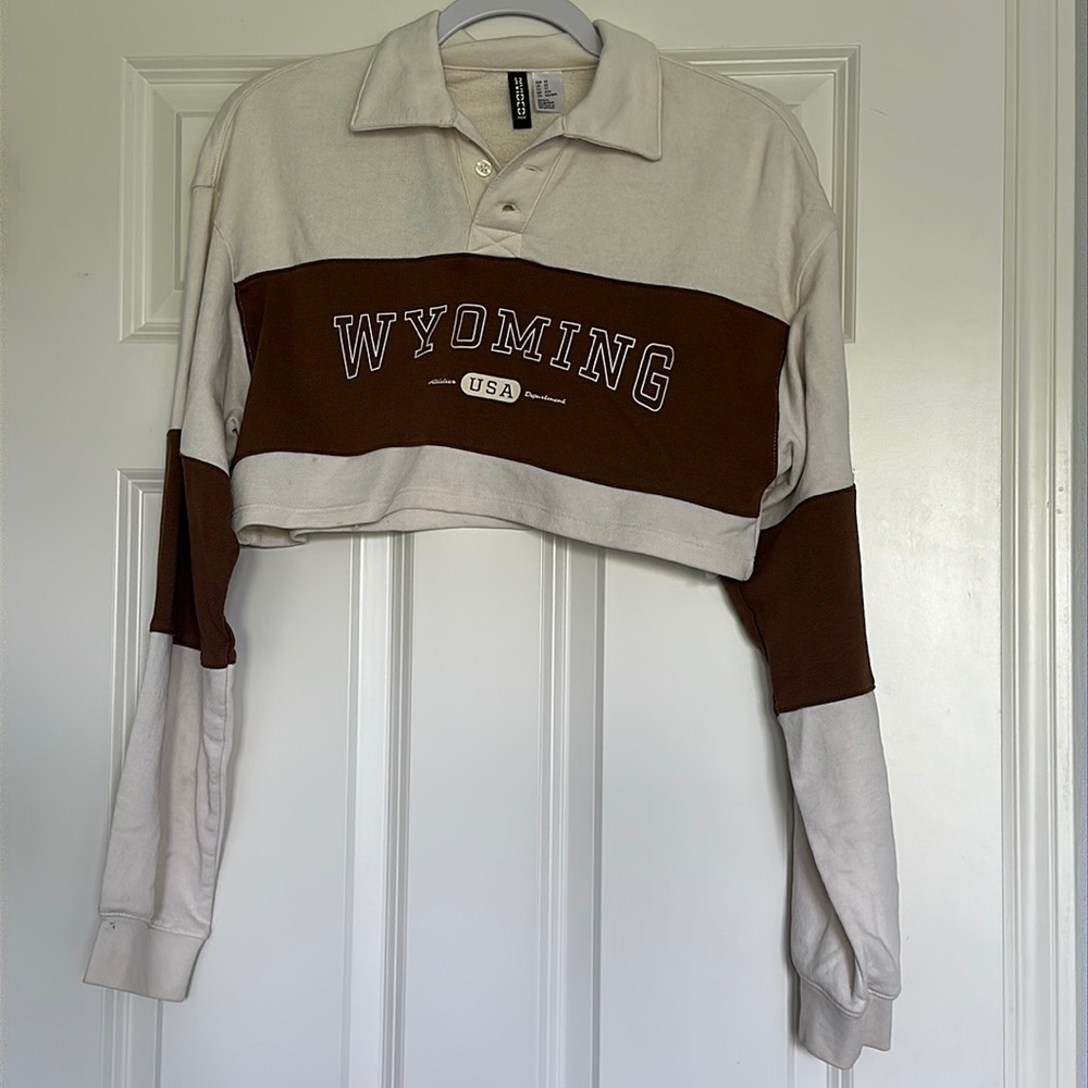 H&M long sleeve crop top
